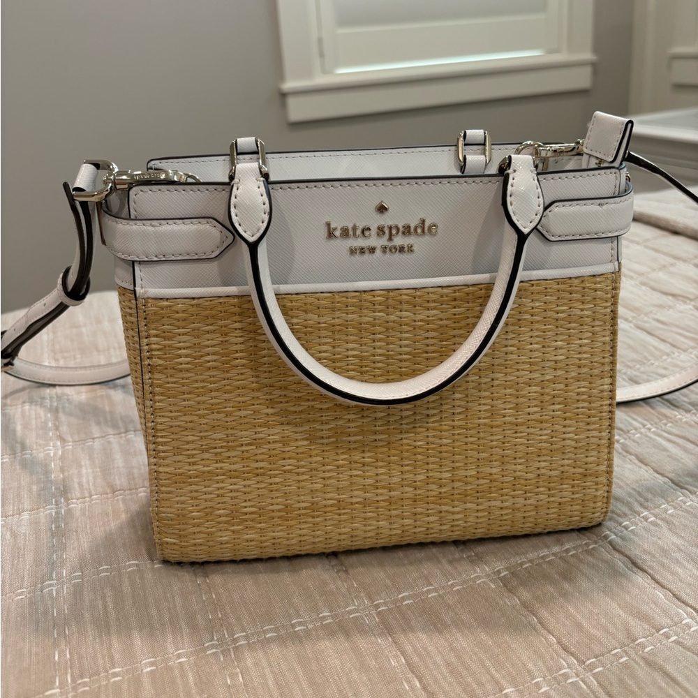Kate Spade Staci Straw Satchel